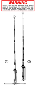 SIRIO Antenna Da Base GPV 1/2 – 26.10-29.7 MHz, Per Stazione Radio Ham, Design Nero/Argento, 85 Cm
