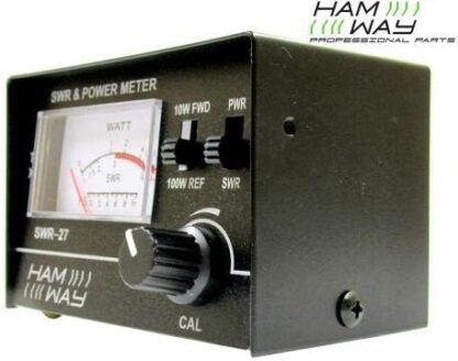 Wattmètre/rosmètre Ham Way SWR-27 - Pour Radio Amateur 25-30MHz (10/100W)