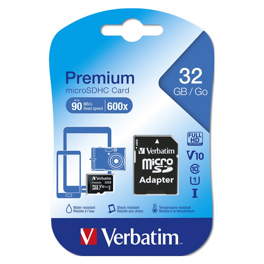VERBATIM MICRO SD 32GB CON ADATTATORE SD RadioCenter VERBATIM MICRO SD 32GB CON ADATTATORE SD RadioCenter